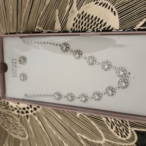 Badgley Mischka  earrings and necklace (last one!)